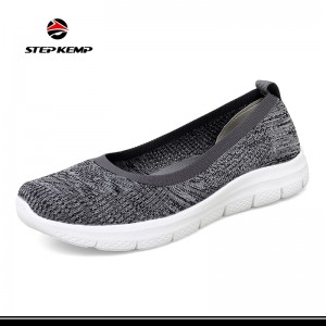 Zapatos deportivos Flyknit personalizados para mujer, zapatillas deportivas informales para gimnasio y señora, transpirables