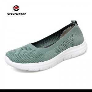 Aṣa Flyknit Women Lady breathable Gym Casual Sneaker Sport Shoes