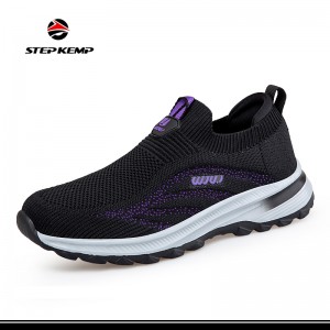Wholesale Flyknit Upper Fashion Unisex Mom  Sports Casual Shoes