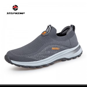 Wholesale Flyknit Upper Fashion Unisex Mom Sports Casual Shoes