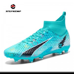 Outdoor Indoor Firm Ground Grass Turf Cleats Indoor Soccer Football Sports Boots Shoes