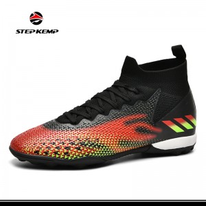 Bagong Kumportableng Flyknit Sport Football High Top Plus Size na Soccer Shoes