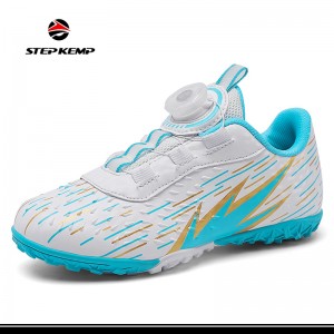 Bag-ong Disenyo nga Custom nga mga Bata nga Rubber Football Soccer Sneakers Shoes