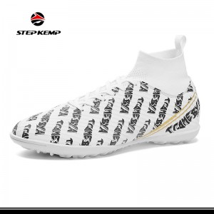 Zapatos de fútbol para hombre Tacos Zapatos de fútbol atléticos transpirables de caña alta profesional