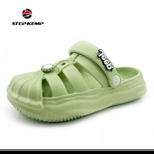 Lovely Clogs Footwear Green Garden Slipper Kids EVA Shoes