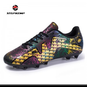 Фудбалски чевли со високи глуждови TPU ѓон фудбалски чевли за дишење