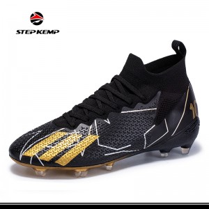 Professional Uinsex Outdoor Indoor Soccer High Ankle Football Boots Shoes