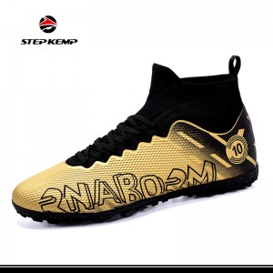 Soccer Cleats for Mens Womens Professional Spikes Hightop Football Outdoor Indoor Sports Boots Walking Training Shoes