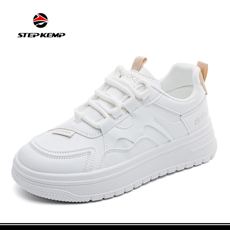 Women′s White Spring and Winter Breathable Sports Board Shoes
