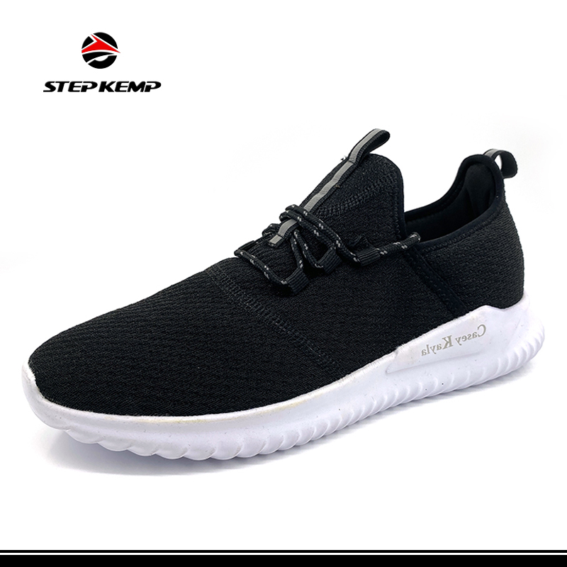 Comfortable Flyknit Upper Soft Sole Sneaker Mens Sport Shoes
