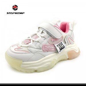 Running Sport Wears Style Custom Girls Boys Children Kids Pink Blue Casual Shoes