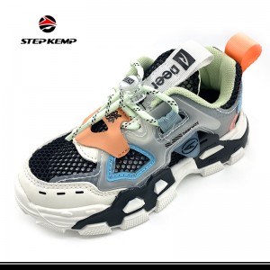 Детские трендовые дышащие кроссовки для бега, повседневная модная спортивная обувь для бега