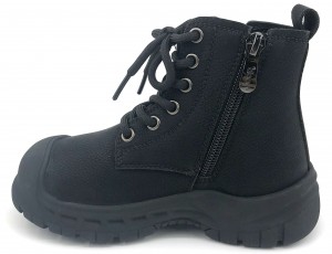 Children Black Boys Cool Matin Warm Lining Boots