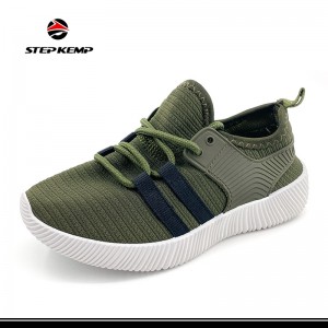 Mesh Upper Shoelace Style Boys PVC Injection Outsole Shoes Casual Shoes Kids Shoes