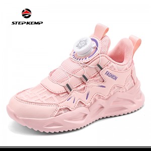 Light Breathable Children Boy Girl White Pink Sports Shoes