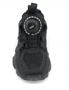Black Comfortable Mesh Platform Sneakers Casual Jogging Walking Shoes