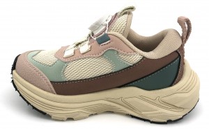 Children Pink School Swivel Buckle Sports Running Shoes