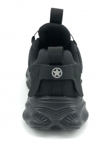 Black Comfortable Mesh Platform Sneakers Casual Jogging Walking Shoes