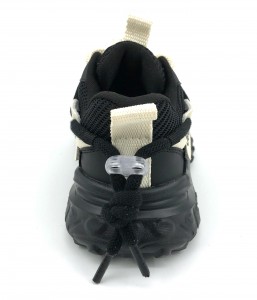 Textile Lining High Quality Thick Sole Boys Black Running Shoes