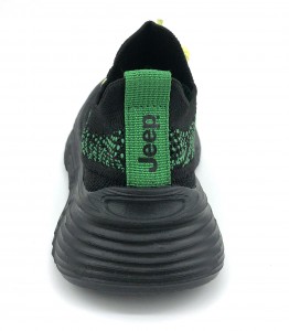 Flyknit Material MD Outsole Fashion Green Kids Sports Shoes