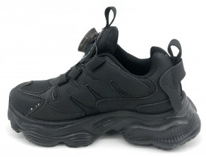 Black Comfortable Mesh Platform Sneakers Casual Jogging Walking Shoes
