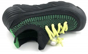Flyknit Material MD Outsole Fashion Green Kids Sports Shoes