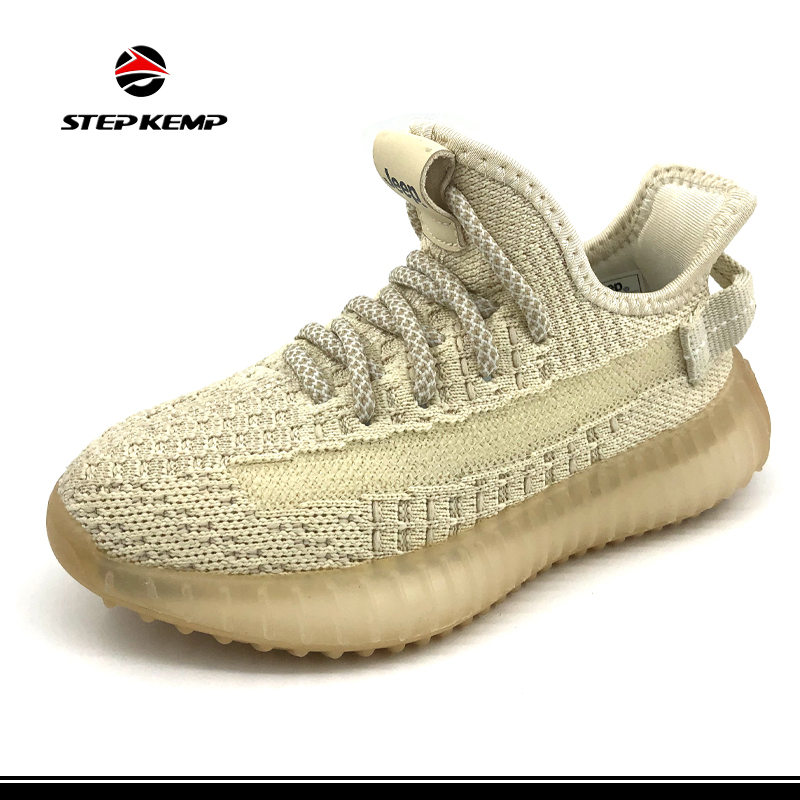 Flyknit Breathable Upper Children Boys School Sports Fashion Running Shoes