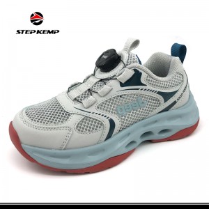High Quality Swivel Buckle Breathable Children EVA Running Shoes