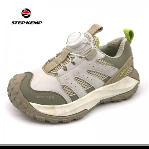 Custom TPR Non-Slip Swivel Buckle Shoelace-Free Children Running Shoes
