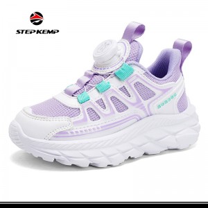 Տղաների աղջիկների թենիսի կոշիկներ Մանկական օդային քայլող սպորտային կոշիկներ Հարմարավետ սայթաքում Unisex-մանկական սպորտային վազքի կոշիկներ փոքրիկ երեխայի/մեծ երեխայի համար