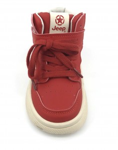 Red Fashion Shoelace Rubber Non Slip Sole Kids Skate Shoes
