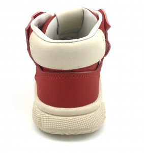 Red Fashion Shoelace Rubber Non Slip Sole Kids Skate Shoes