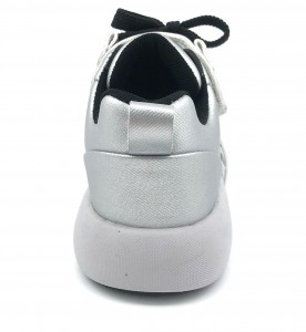 Fashion Grey Customized Children Running Shoes Outdoor Casual Kids Skate Shoes