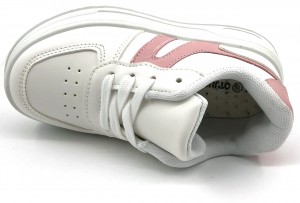 Children Classic Fashion Trend PVC Sole Shoelace Skate Shoes