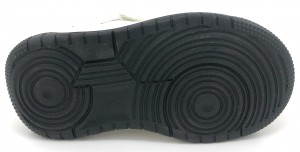 PU Magic Tape Black White Leisure Children’s Running Skateboard Shoes