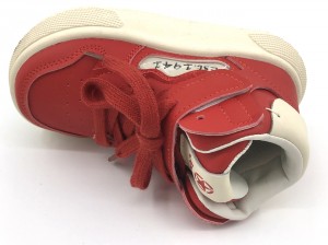 Red Fashion Shoelace Rubber Non Slip Sole Kids Skate Shoes