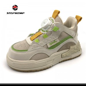 PU Upper Thick Soled Swivel Buckle Sports Skateboard Shoes
