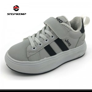 Children Spring Autumn PU Simple Leisure Sports Fashion Skateboard Shoes