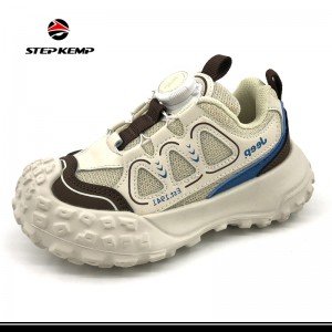 EVA Thick Sole Lightweight Fashion Swivel Buckle Kids Running Shoes