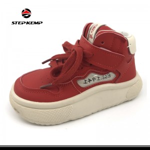 High Quality Shoelace Thick Soled Rubber Kids Unisex Skate Shoes
