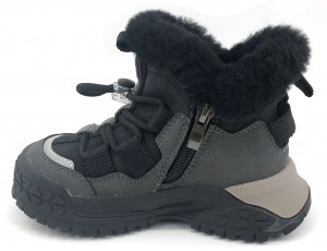 Children’s Winter Warm Plush Lining Shoelace Sports Boots