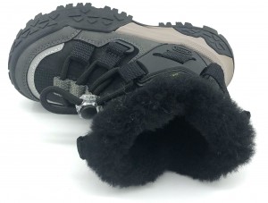 Children’s Winter Warm Plush Lining Shoelace Sports Boots