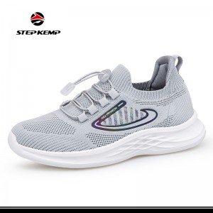 Unisex Running Sneakers Flyknit ზედა დასასვენებელი და კომფორტული ფეხსაცმელი