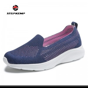 Леки дишащи мокасини Lady Flyknit Running Tennis Walking Shoes