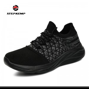 Abesifazane Flyknit Upper Gym Sports Shoes Unisex Running Sneaker Shoes