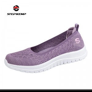 Women Breathable Jogging Flyknit Casual Ambulans Shoes