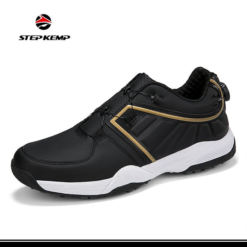 Waterproof Golf Shoes for Men Spikeless Outdoor Golf Sport Training Sneakers