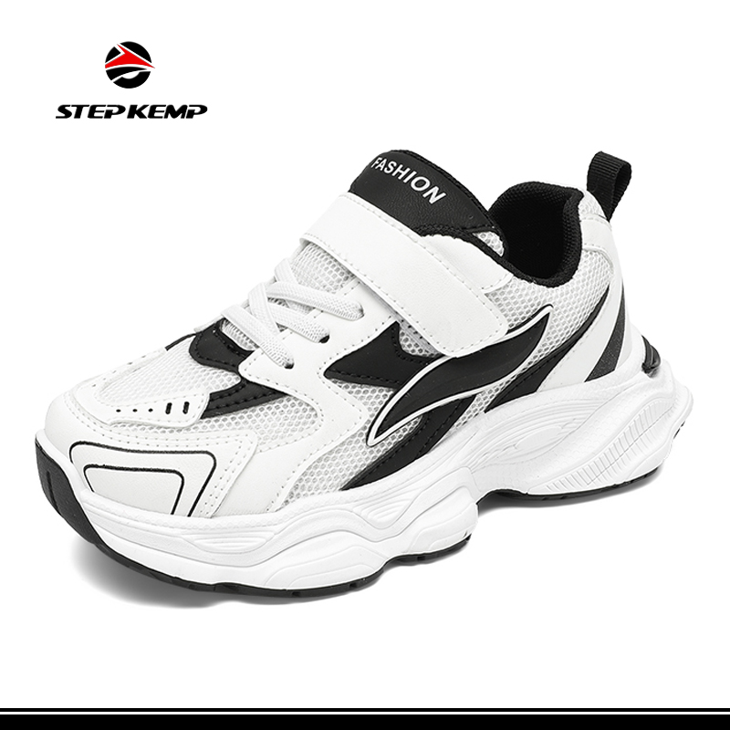 Sneakers respirabbli tat-tfal tal-malja Ħfief faċli Walk Casual Sport Ċinga Athletic Running Shoes għas-Subien Bniet