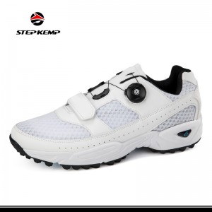 Esgidiau Golff Dynion Spikes Proffesiynol Golff Chwaraeon Sneakers Breathable