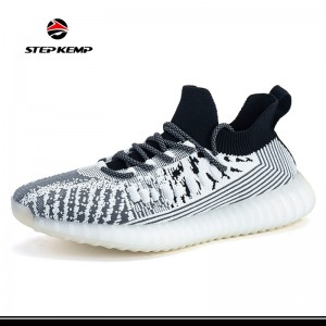 ຜ້າຖັກໃໝ່ລ່າສຸດ Yeezy Sports Sneakers Running Shoes